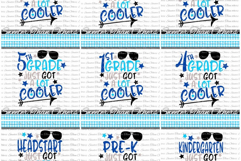 School Cooler SVG Bundle Kindergarten First Day of School example image 1