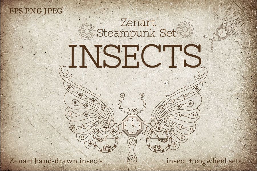 Zenart Steampunk Insects Set example image 1