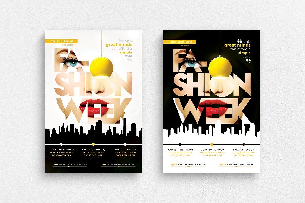 Fashion Week Flyer Template example image 1