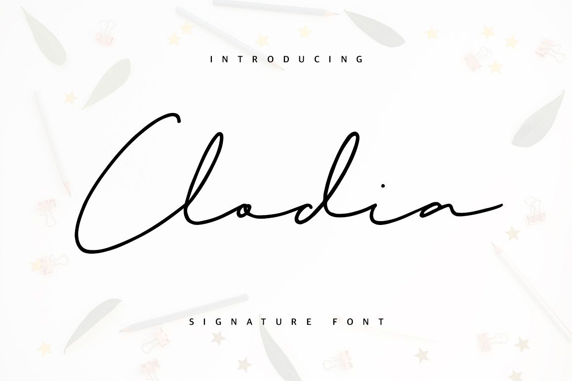 Clodia Signature Font example image 1