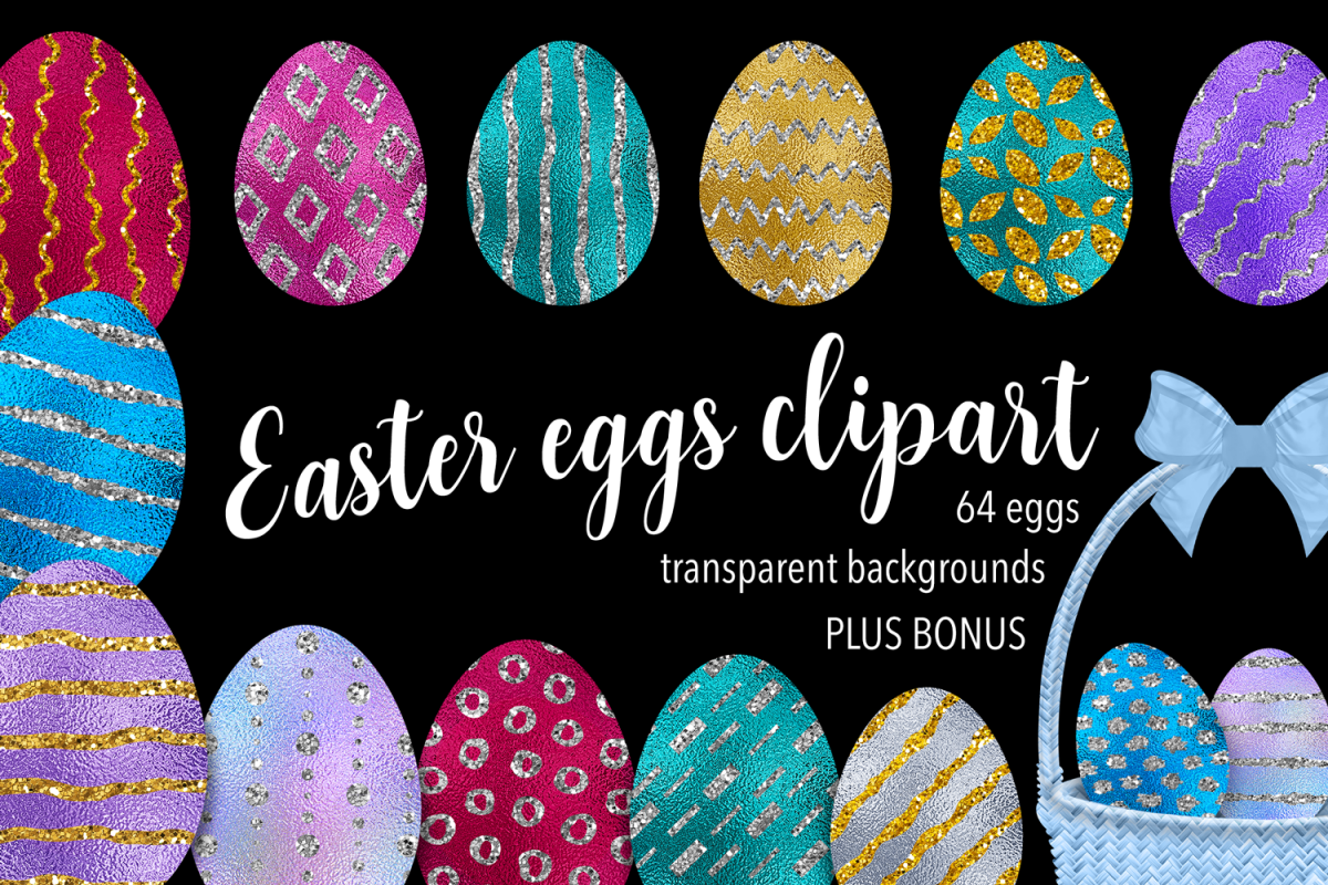 Easter Eggs Clipart example image 1