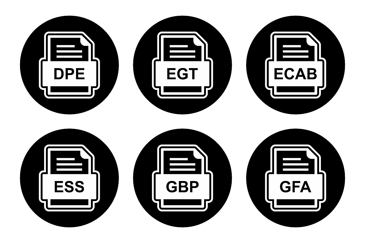 Set Of File Formats Icons example image 1