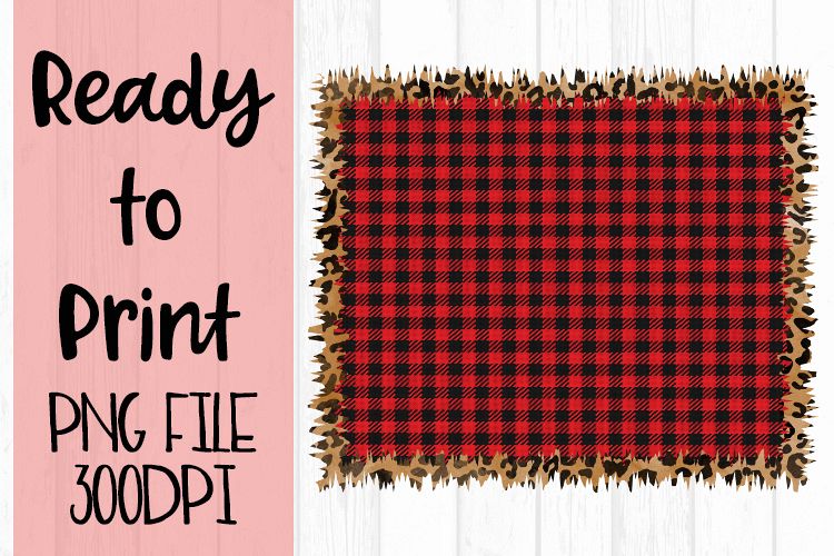 Red Buffalo Plaid Tree Ready to Print example image 1