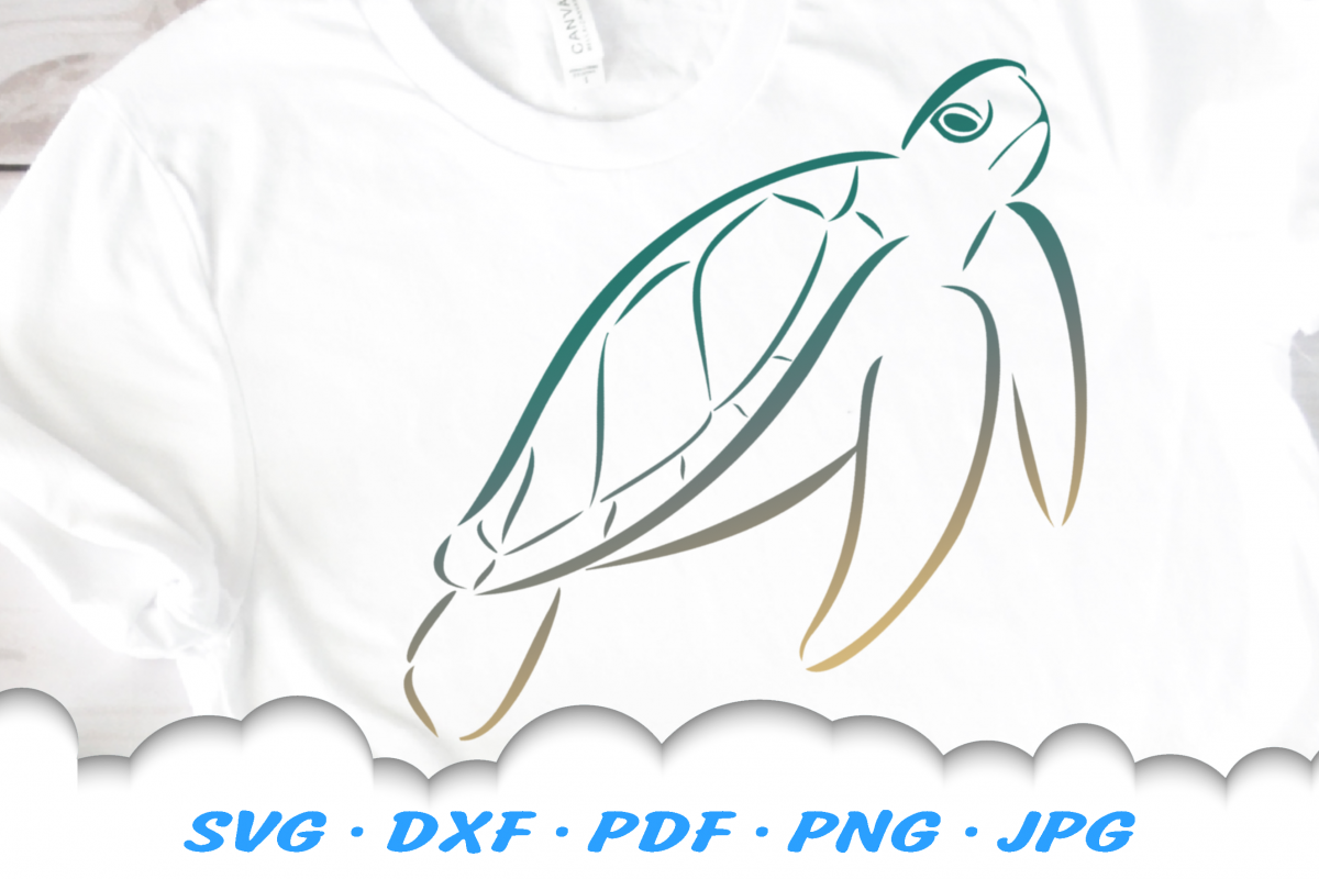 Download Tribal Sea Turtle SVG DXF Cut Files