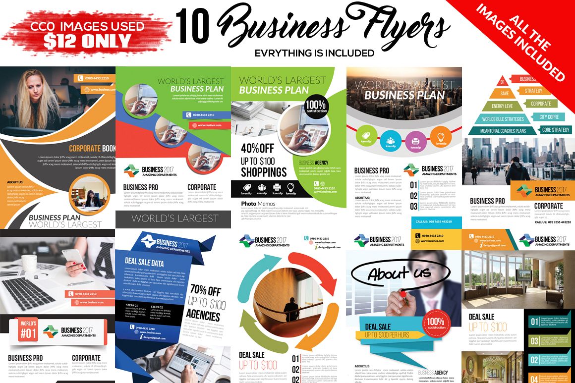10 Business Flyer Bundle example image 1