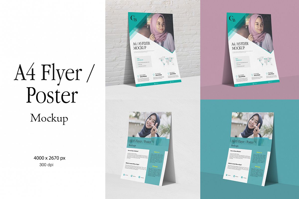 A4 Flyer / Poster Mockup example image 1
