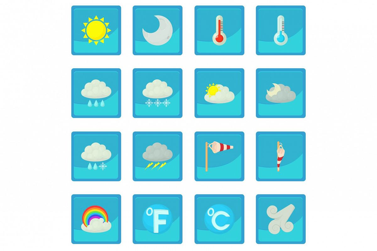 Weather Symbols On Weather App