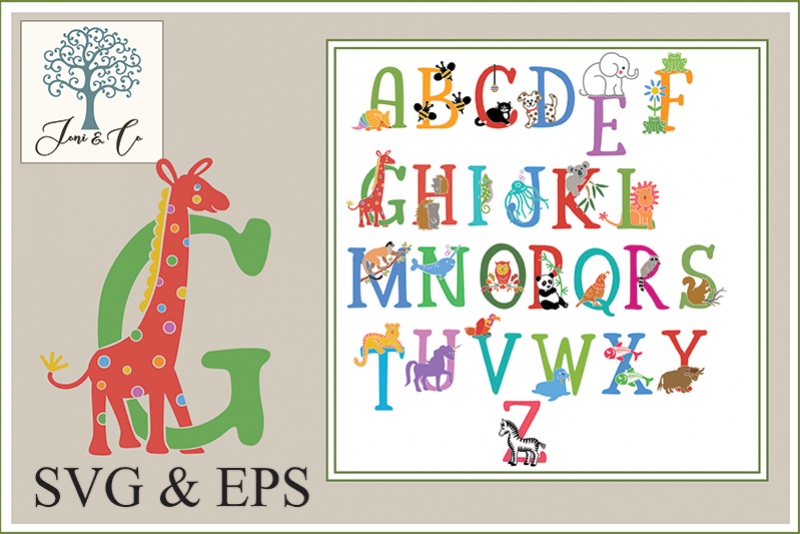 Children's Illustrated Animal Alphabet example image 1