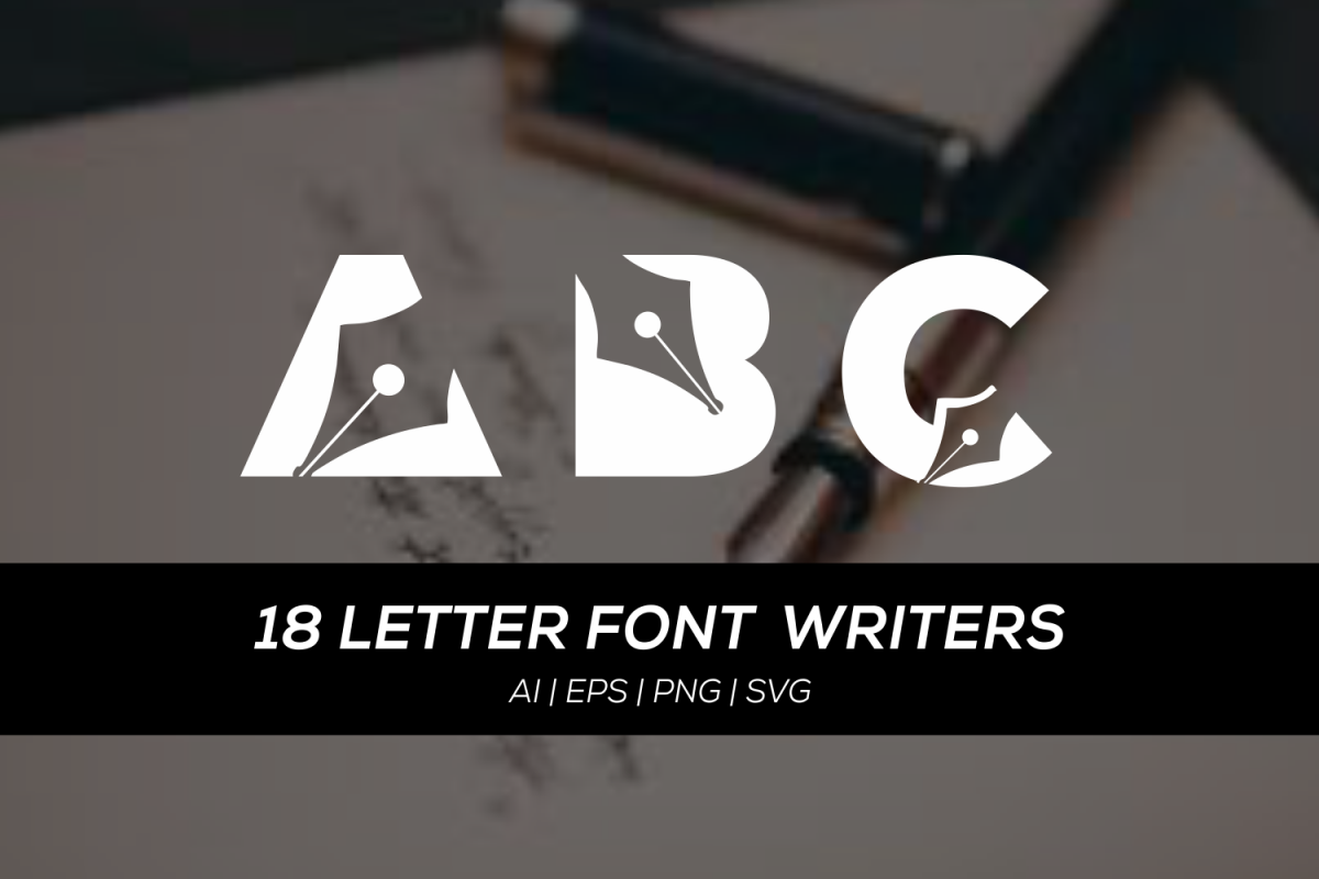 18 letters font writers example image 1