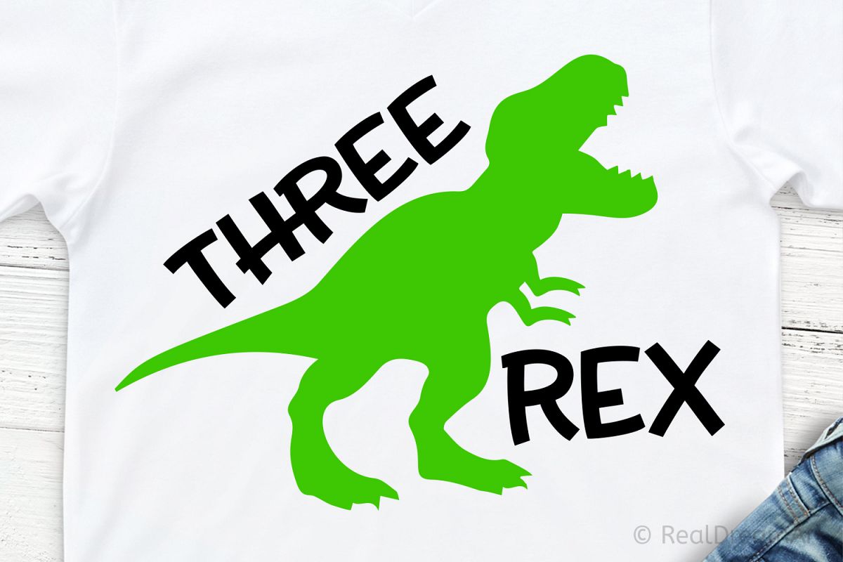 Three Rex SVG, DXF, PNG, EPS Files for Cutting