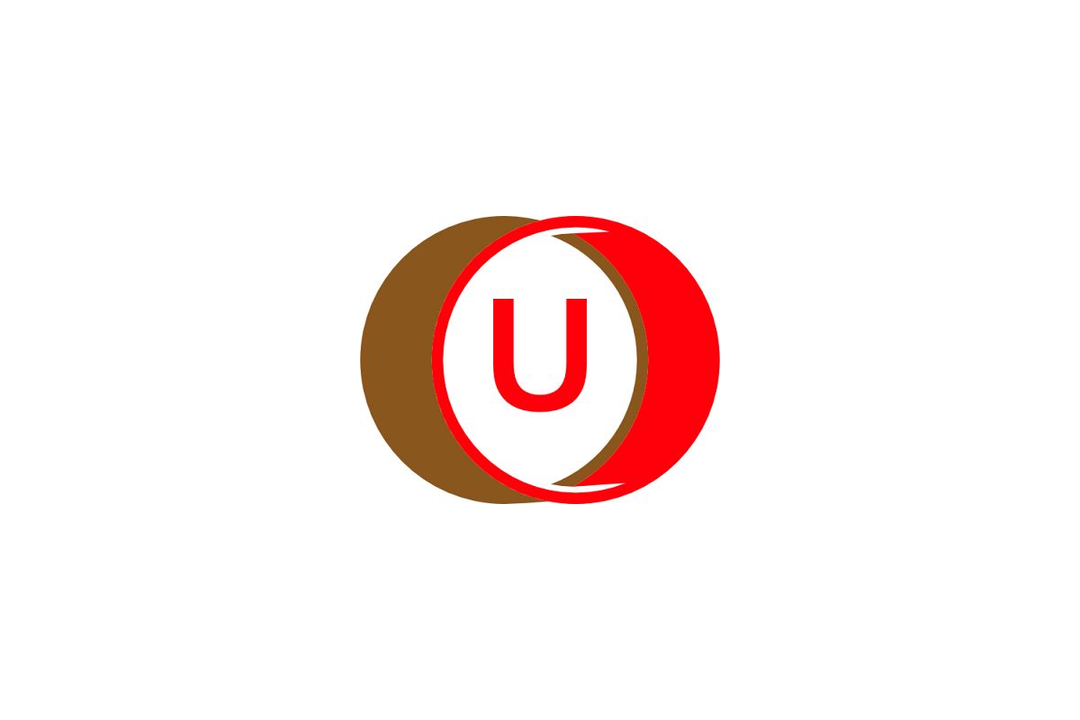 u letter circle logo example image 1