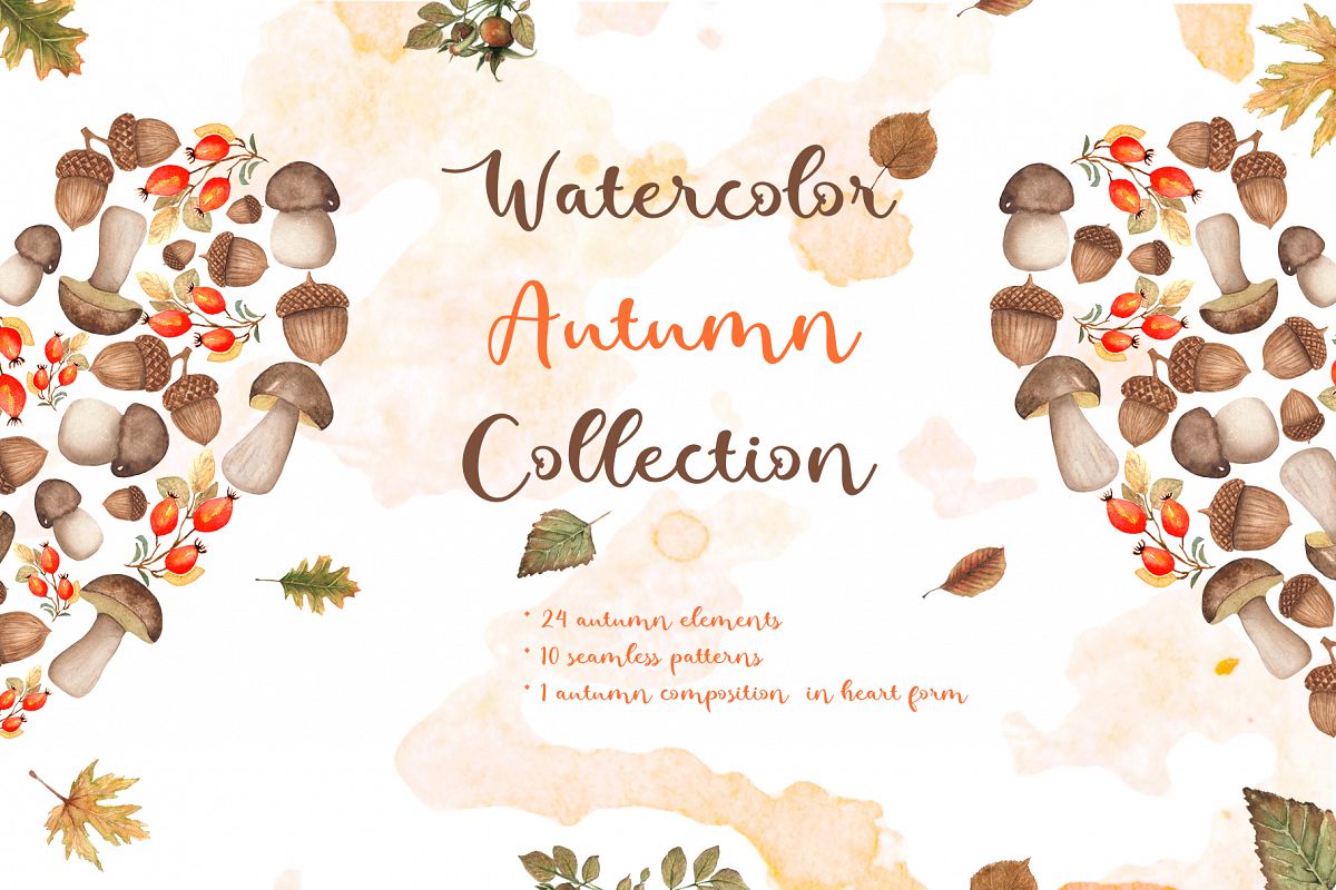 Watercolor Autumn Collection example image 1