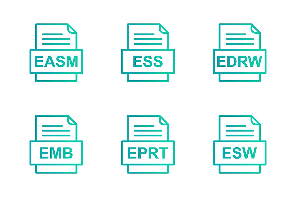 Set Of File Formats Icons example image 1
