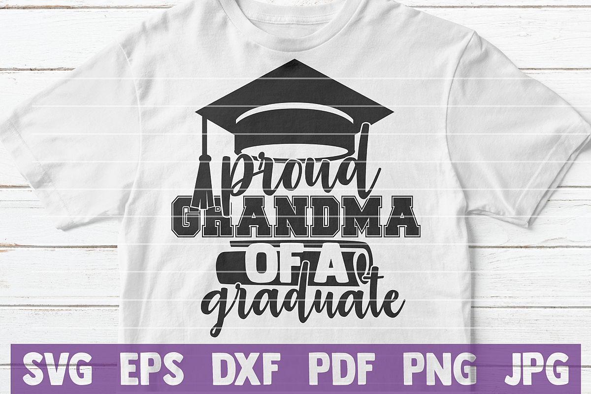 Proud Grandma of a Graduate SVG cut file example image 1