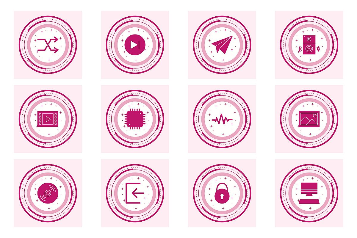 Set Of Multimedia Icons example image 1