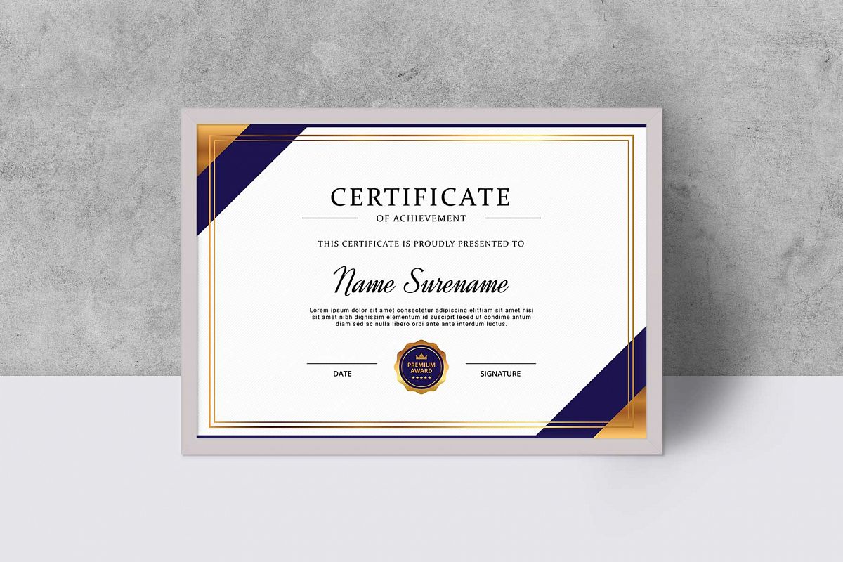 Certificate example image 1