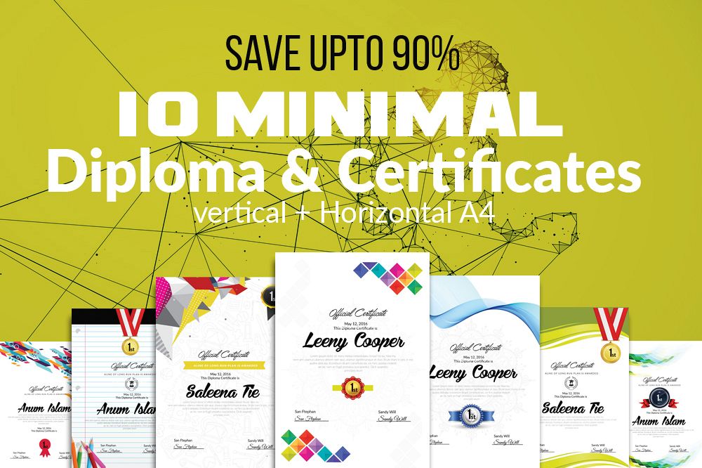10 Certificates & Diploma Bundle example image 1