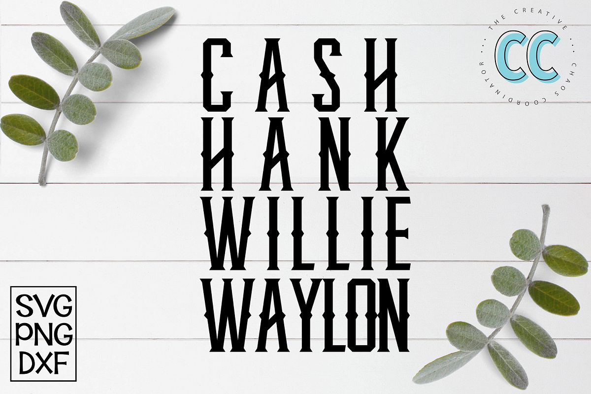 Cash, Hank, Willie, Waylon example image 1