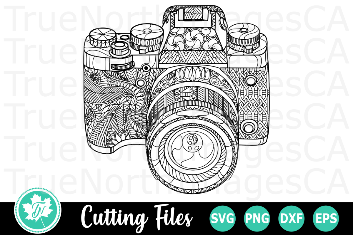 Zentangle Camera - An Zentangle SVG Cut File (293947 ...