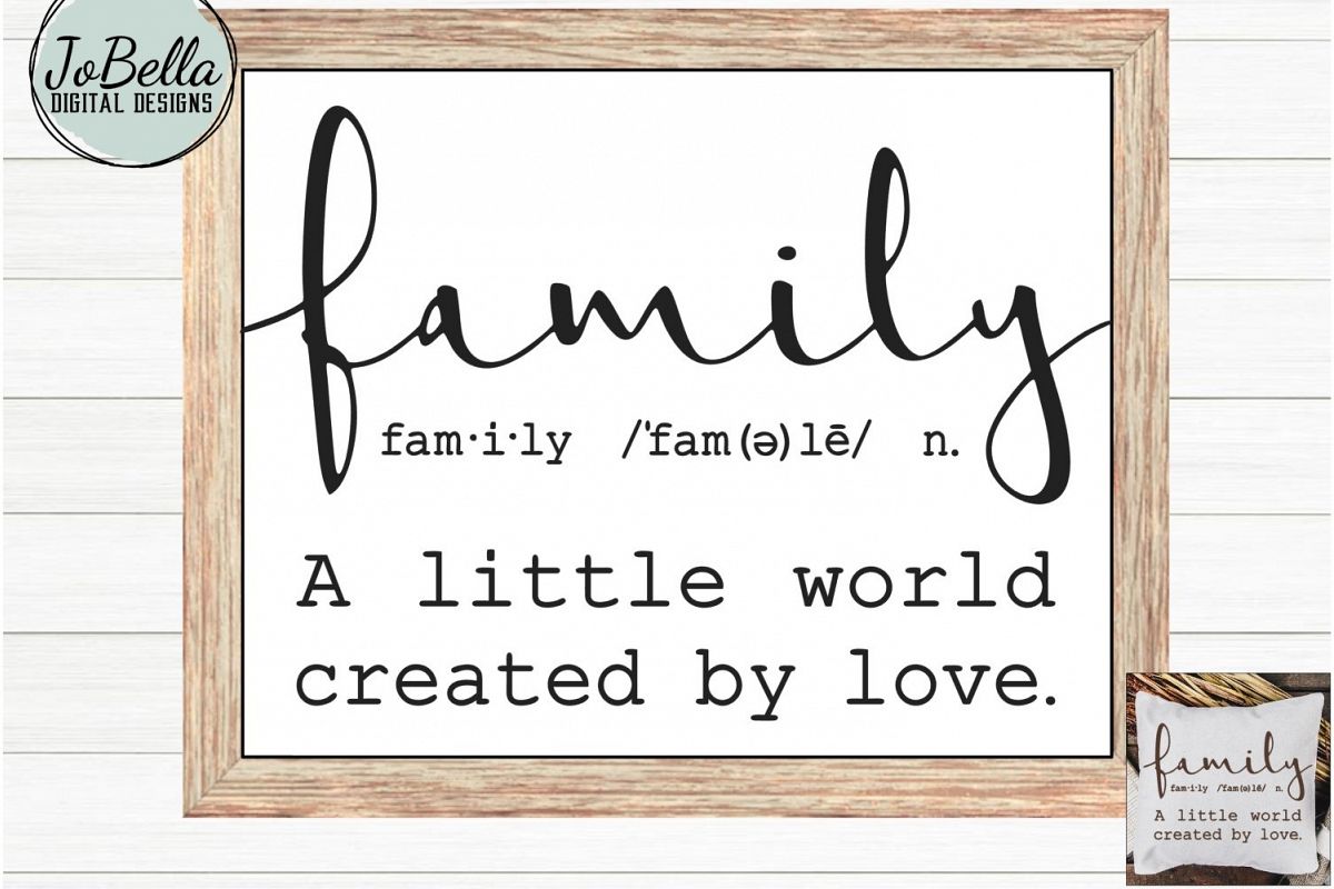 Family SVG and Printable - Farmhouse Definition example image 1