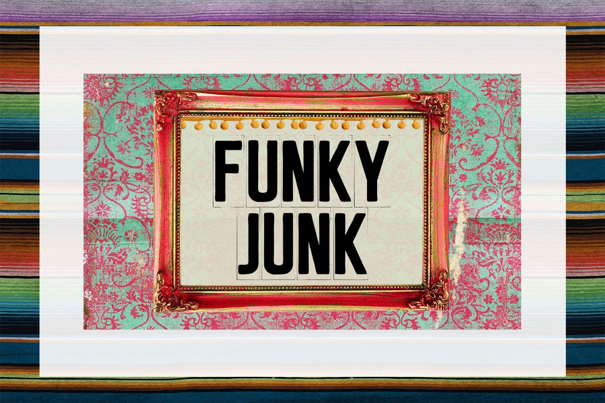 Funky Junk Business Card Digital Download example image 1