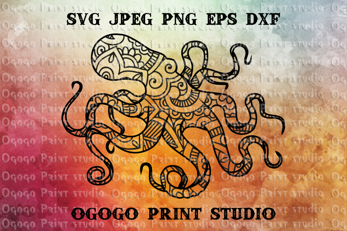 Download Octopus SVG, Zentangle SVG, Nautical svg, Mandala svg, Sea ...