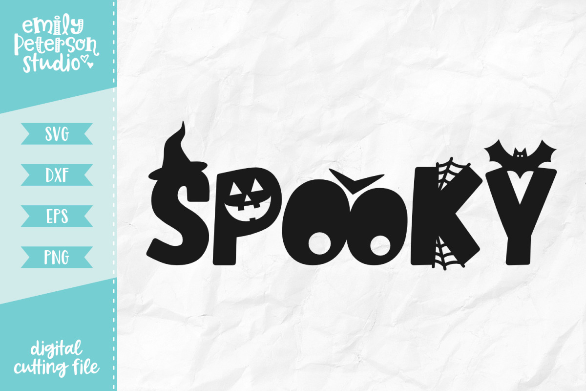 Spooky SVG DXF EPS PNG example image 1