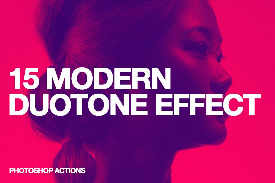 15 Modern Colors Duotone Effect Action example image 1