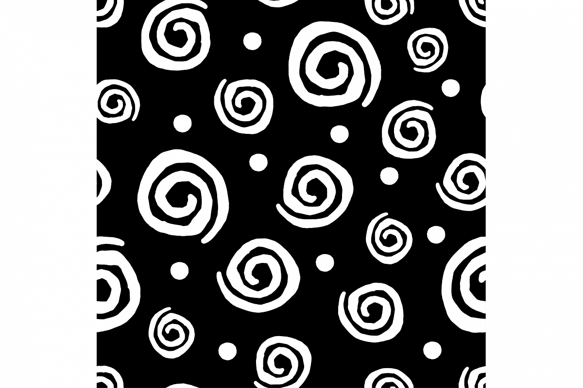 Seamless squiggles pattern. example image 1