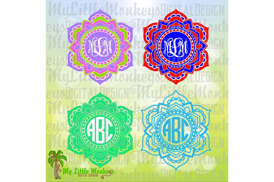 Mandala Peaks Monogram Base example image 1