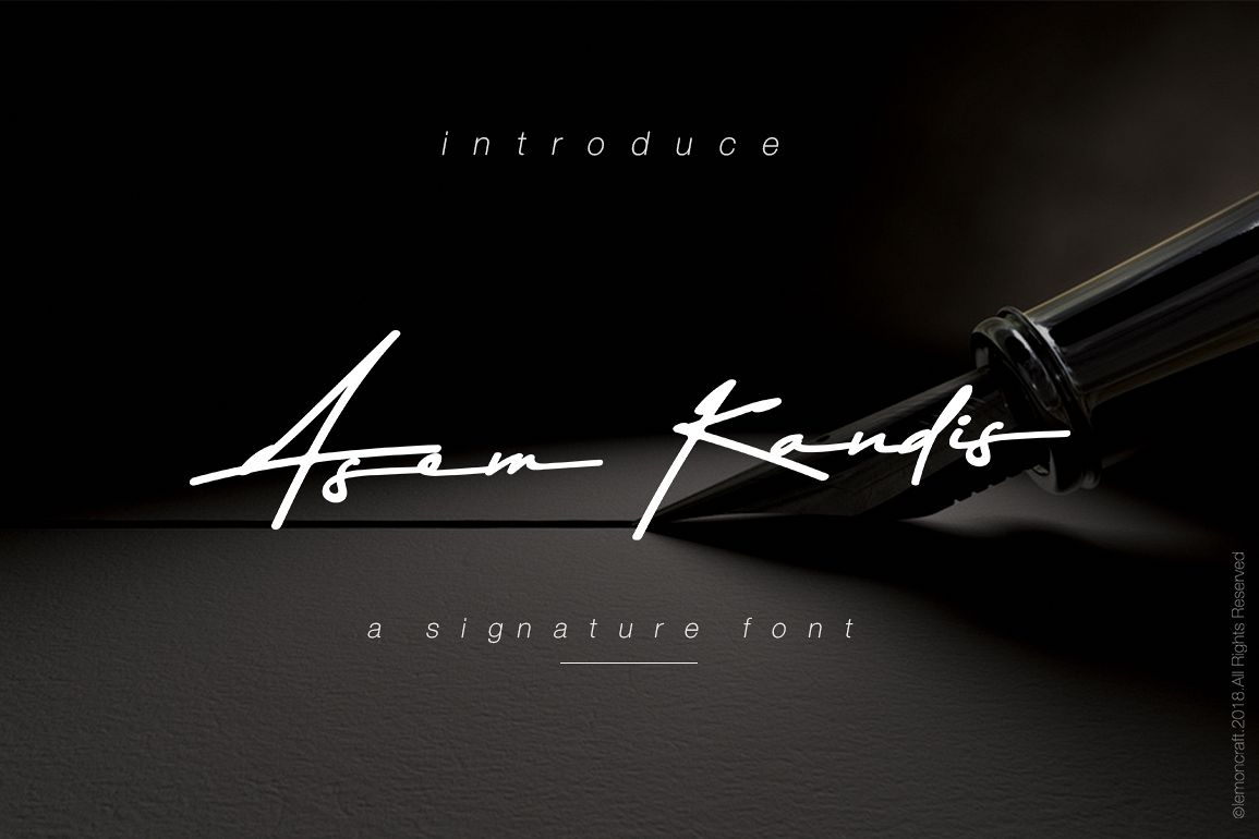 Asem Kandis - A Signature Font example image 1