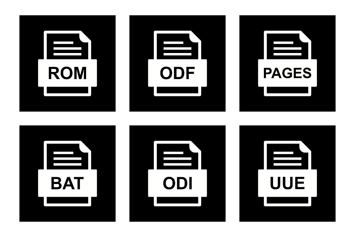 Set Of File Formats Icons example image 1