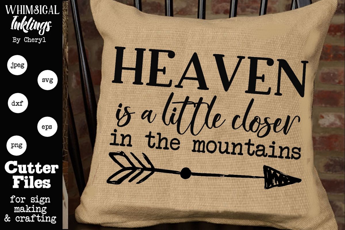 Heaven Is A Little Closer SVG example image 1