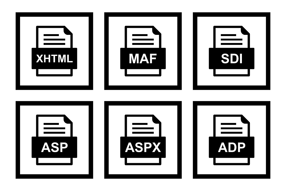 Set Of File Formats Icons example image 1