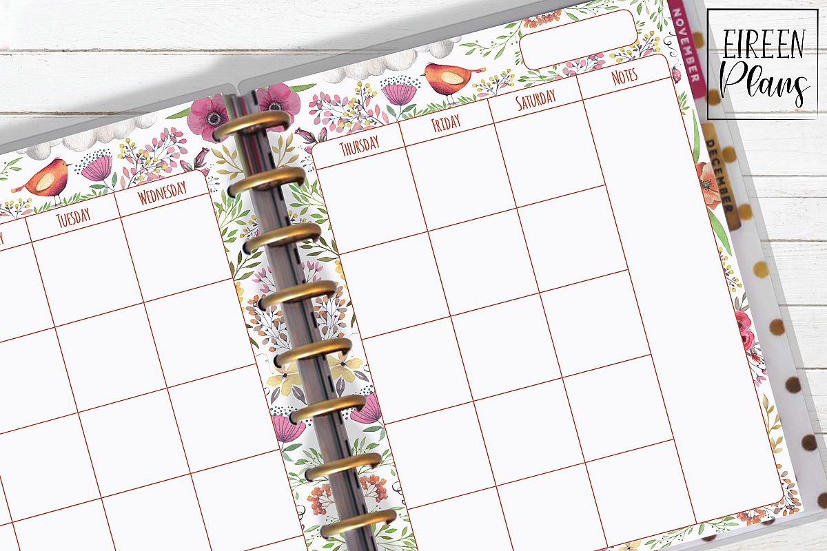 Monthly Printable for Classic Happy Planner example image 1