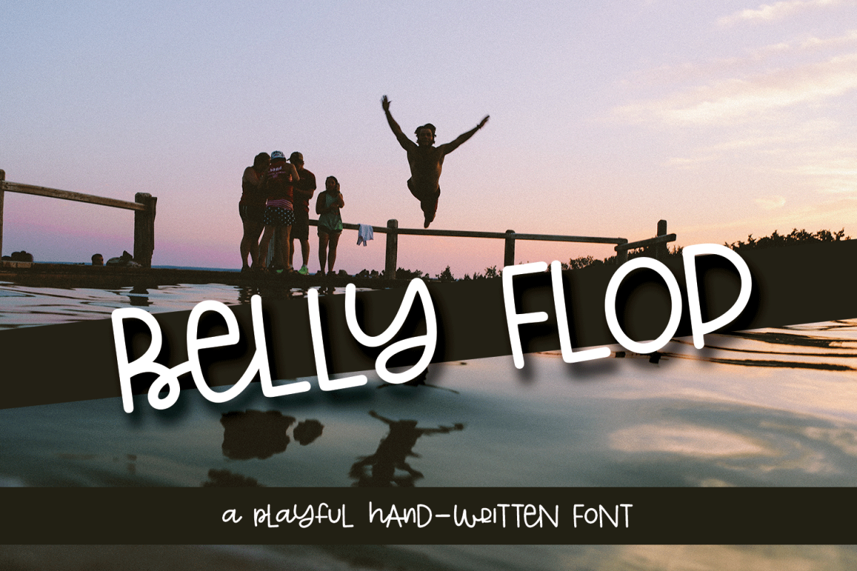 Belly Flop - A Playful Hand-Written Font example image 1