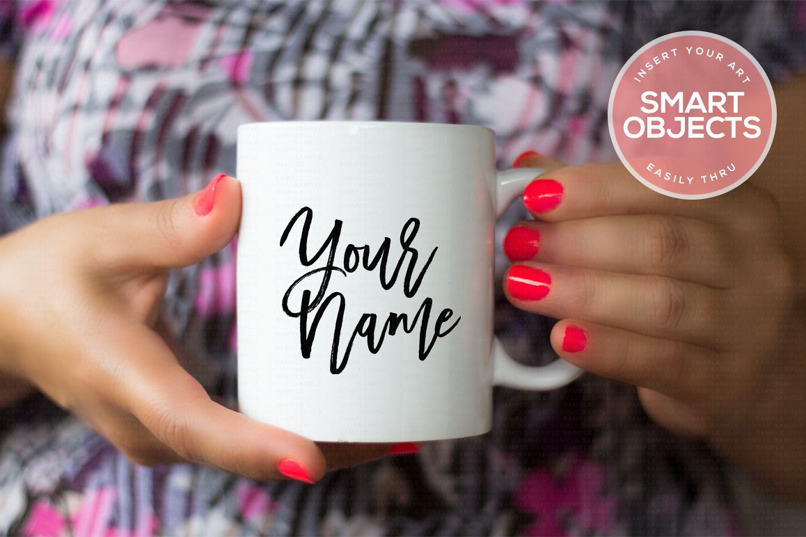 Hands Holding Mug Mockup #2 example image 1