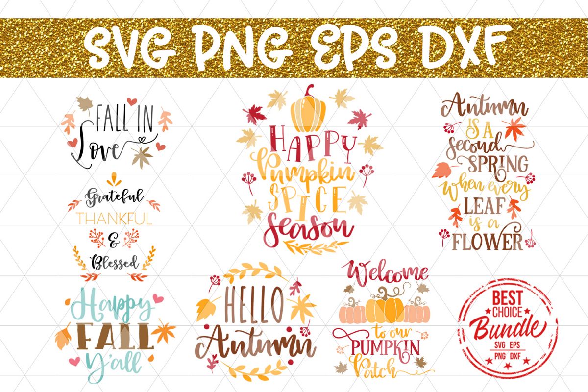 Download Fall Autumn Bundle SVG Cut File, Fall Decor SVG, PNG, DXF ...