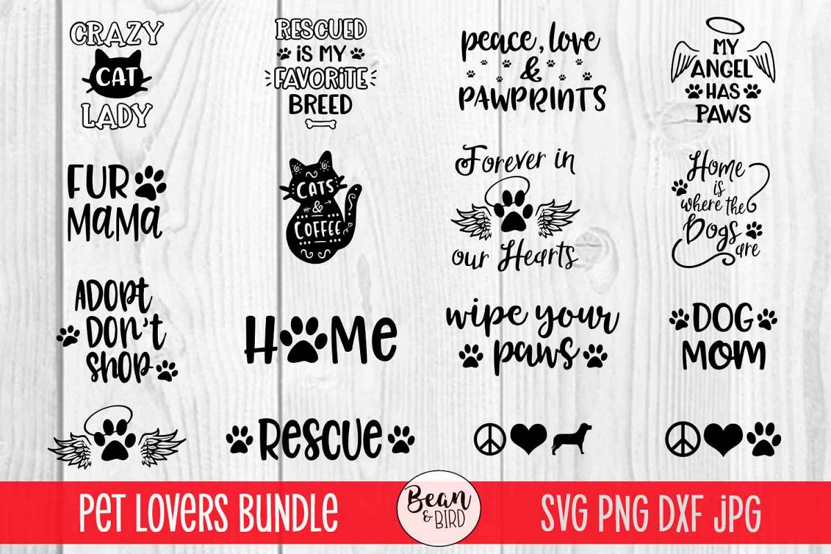 Pet Bundle Pets ans Animal Svgs example image 1