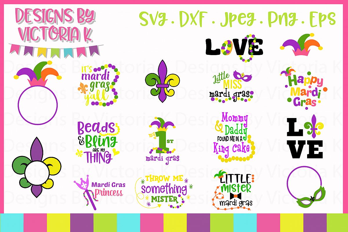 Mardi Gras SVG Cut Files example image 1