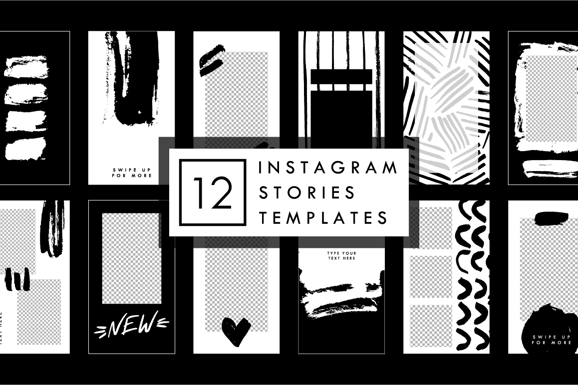 Black Brush - Instagram Stories Templates example image 1