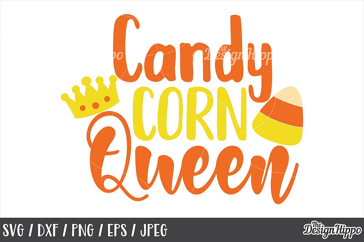 Candy corn queen SVG, Halloween, Kids, Girls, Princess, PNG example image 1