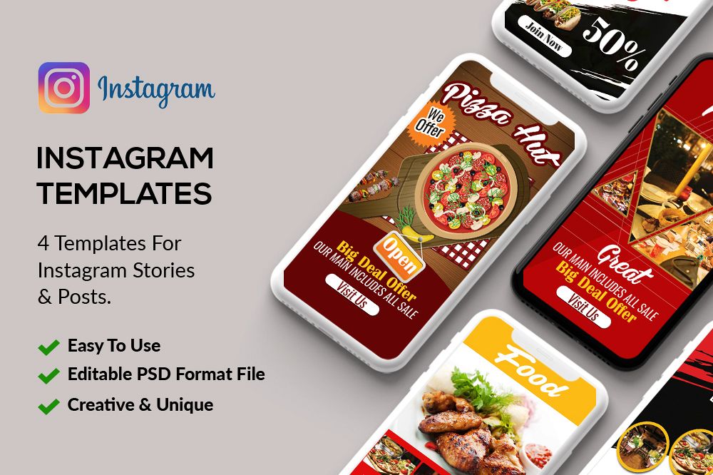 4 Instagram Stories - Food & Restaurant example image 1