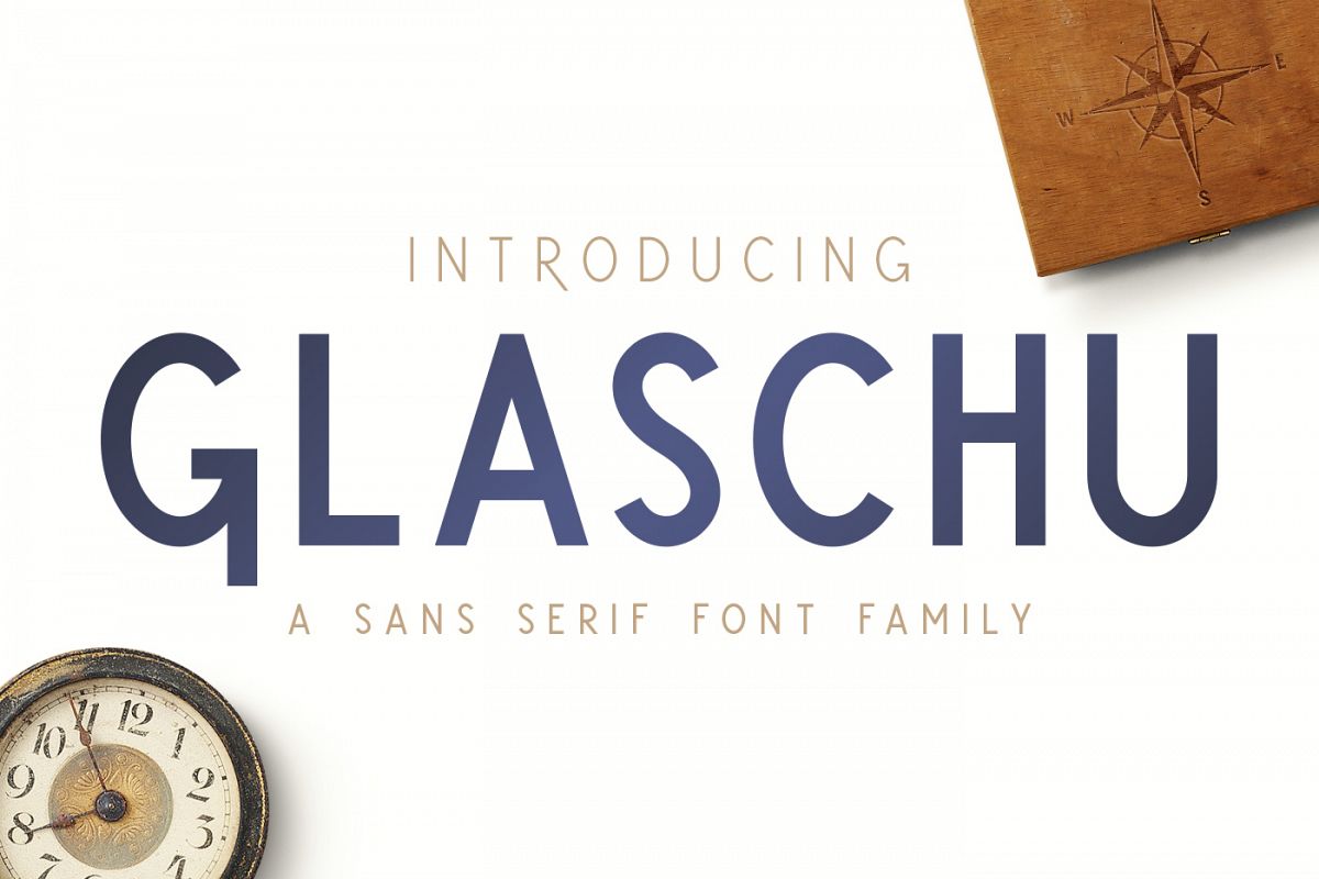 Glaschu Font Family example image 1