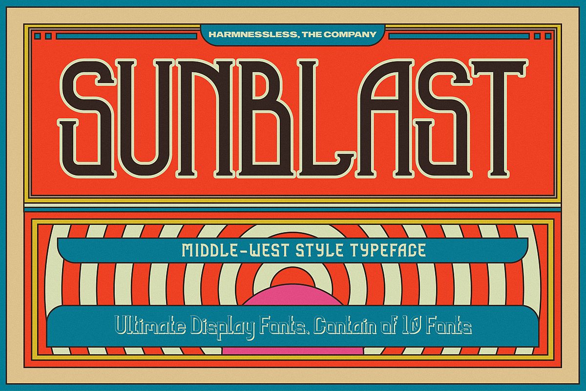 Sunblast Display Typeface example image 1