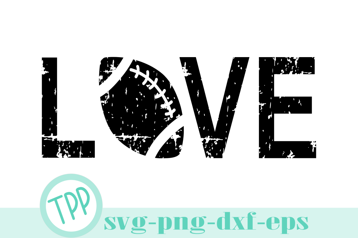 Football svg, Fall svg, Distressed Football example image 1