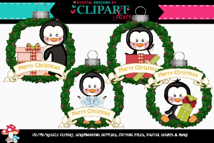 Penguin Christmas Ornaments example image 1
