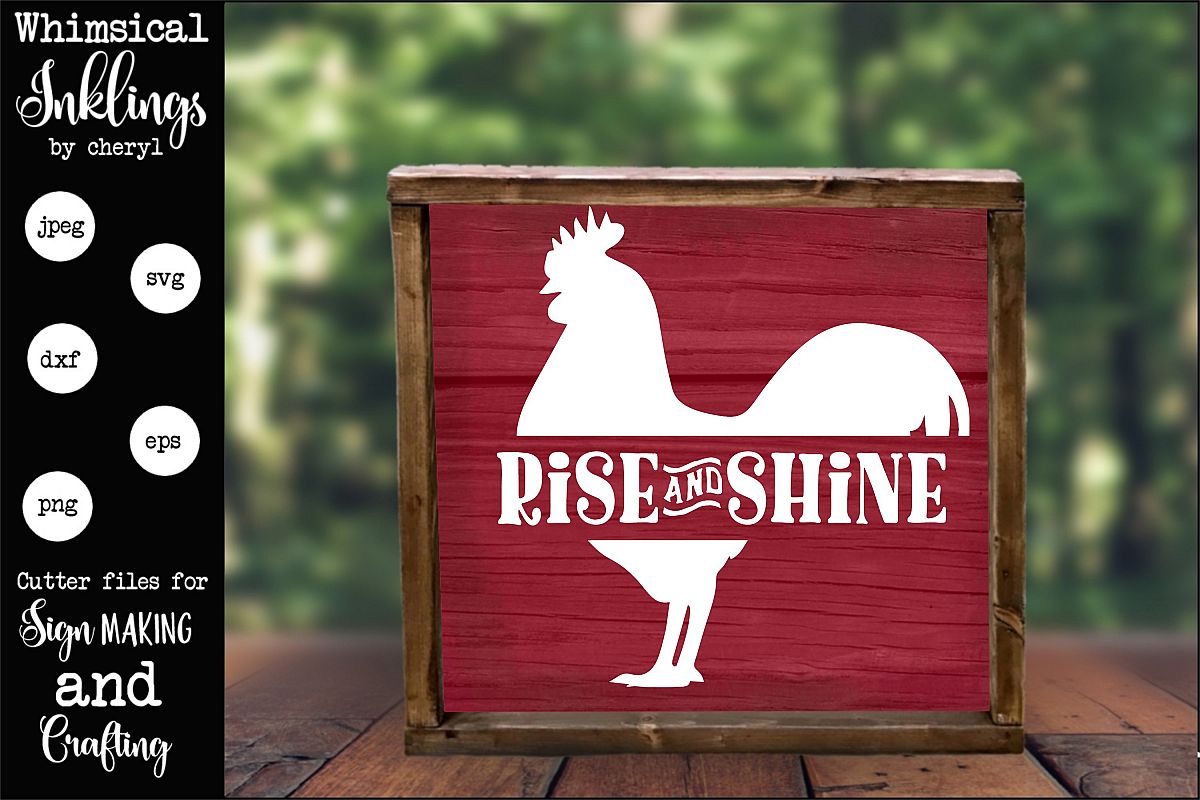 Rise and Shine-Rooster SVG example image 1
