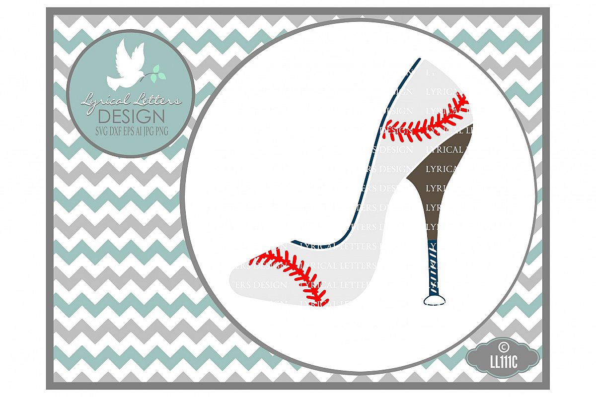 Download Baseball Softball High Heel Shoe Cutting File LL111C SVG ...