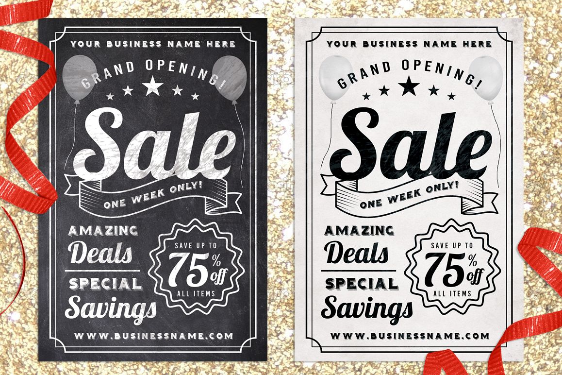 Chalk Sale Postcard example image 1